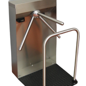 portable turnstile in stainless steel tripod