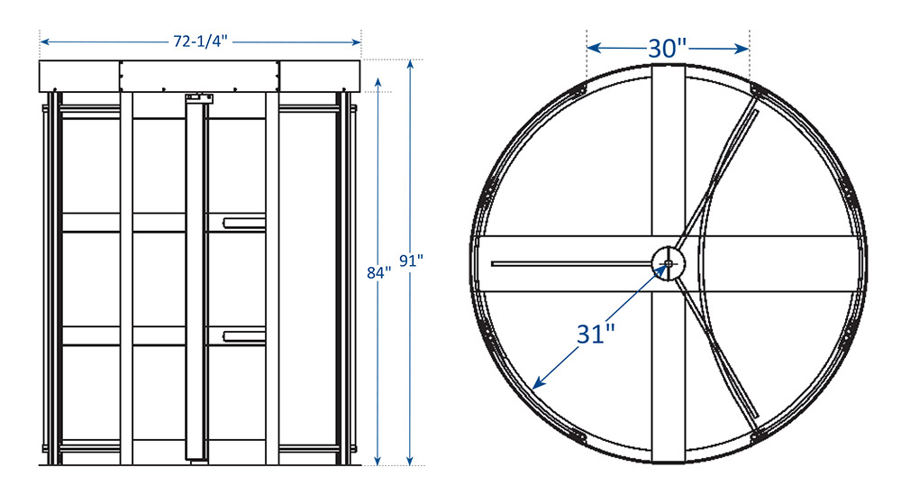 Revolving Door Floor Plan