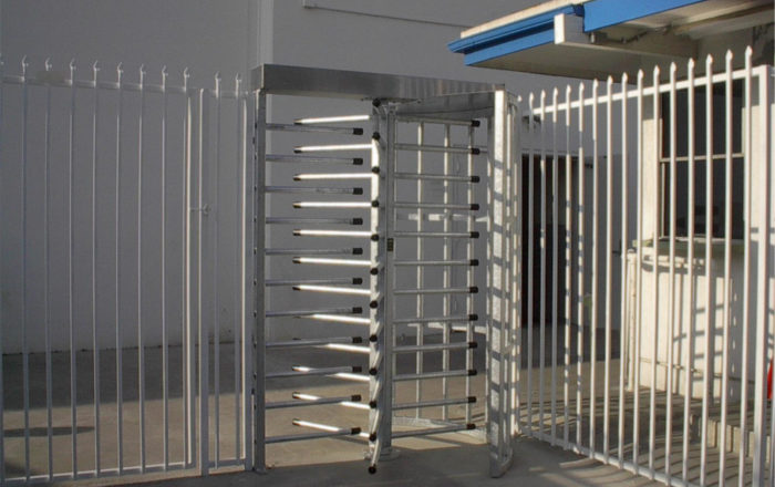 Fullheight 7 Hayward Turnstiles outdoor controlled access security turnstile door revolvong access entry gates systems full height industrial turnstile gate manufacuter, supplier companies