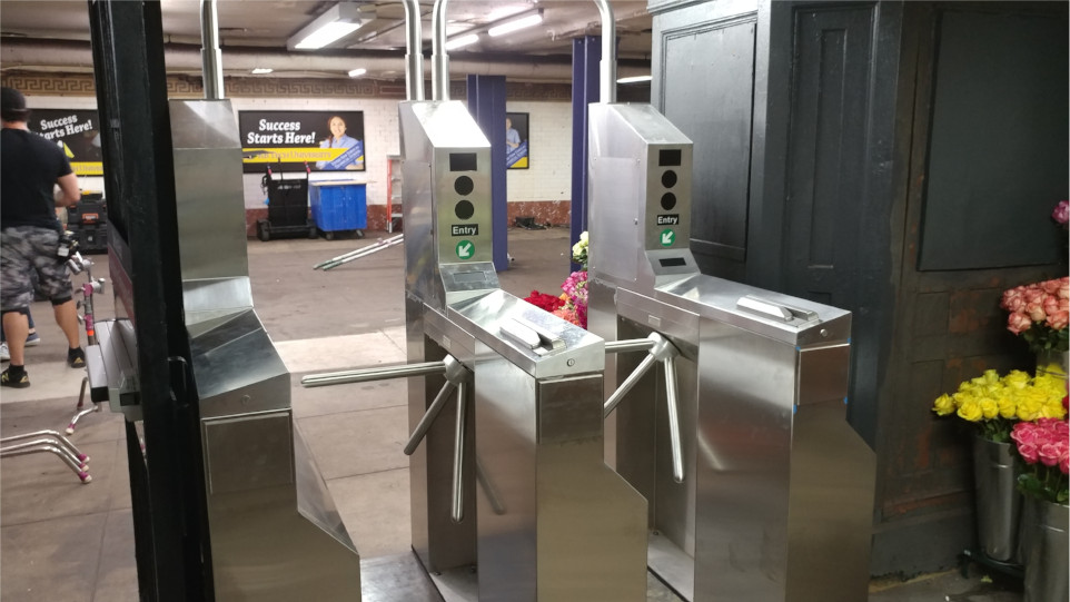 Hayward Turnstiles security entry systems, gates. Tripod turnstile, electronic ADA complaint industrial commercial security access gates, systems manufacturers, suppliers company