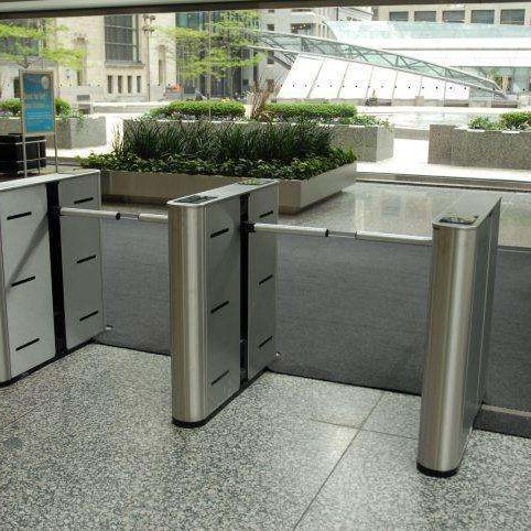 Hayward Turnstiles optical turnstile drop arm r400ma_01 electronic gate security access entry system for office, lobby, library employees optical best indoor