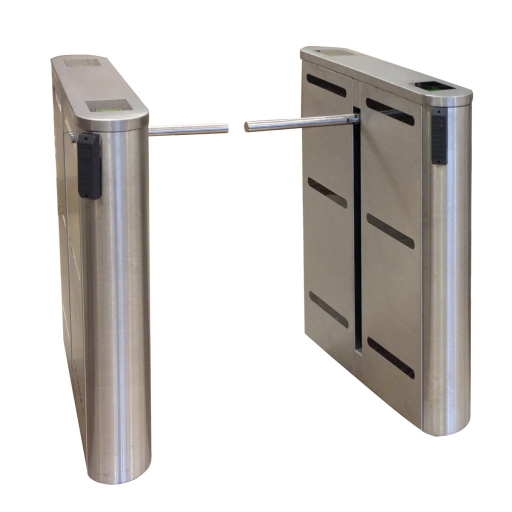 Hayward Turnstiles Optical thin turnstile electronic ezlanedroparm_narrow1drop arm security access control lobby entrance system for libraries and schools small spaces