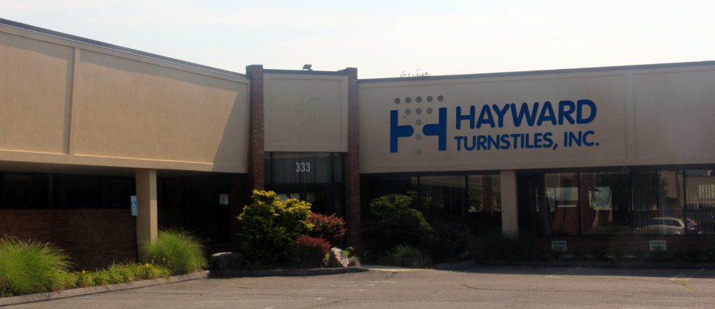 Outdoor picture of the hayward turnstiles office building