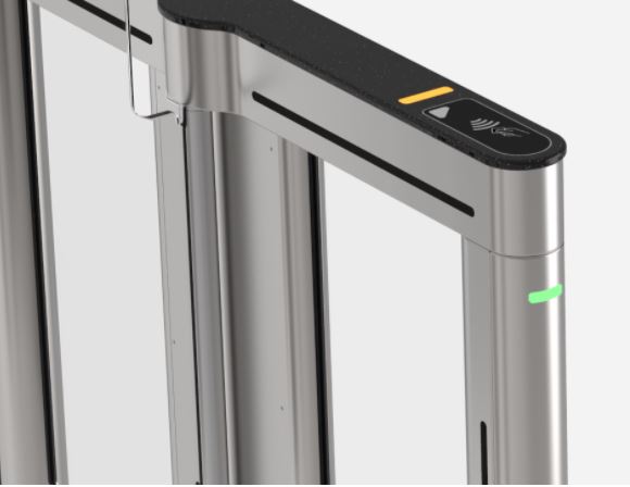 optical turnstile with integrated reader access