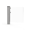 SG525 clear barrier ada gate frameless swing waist high handicap gate stainless steel post