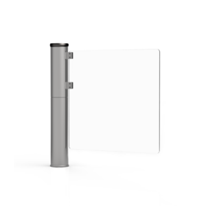 SG525 clear barrier ada gate frameless swing waist high handicap gate stainless steel post