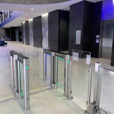 SL2000 Mid Barrier Installed UConn 2 Hayward Turnstiles