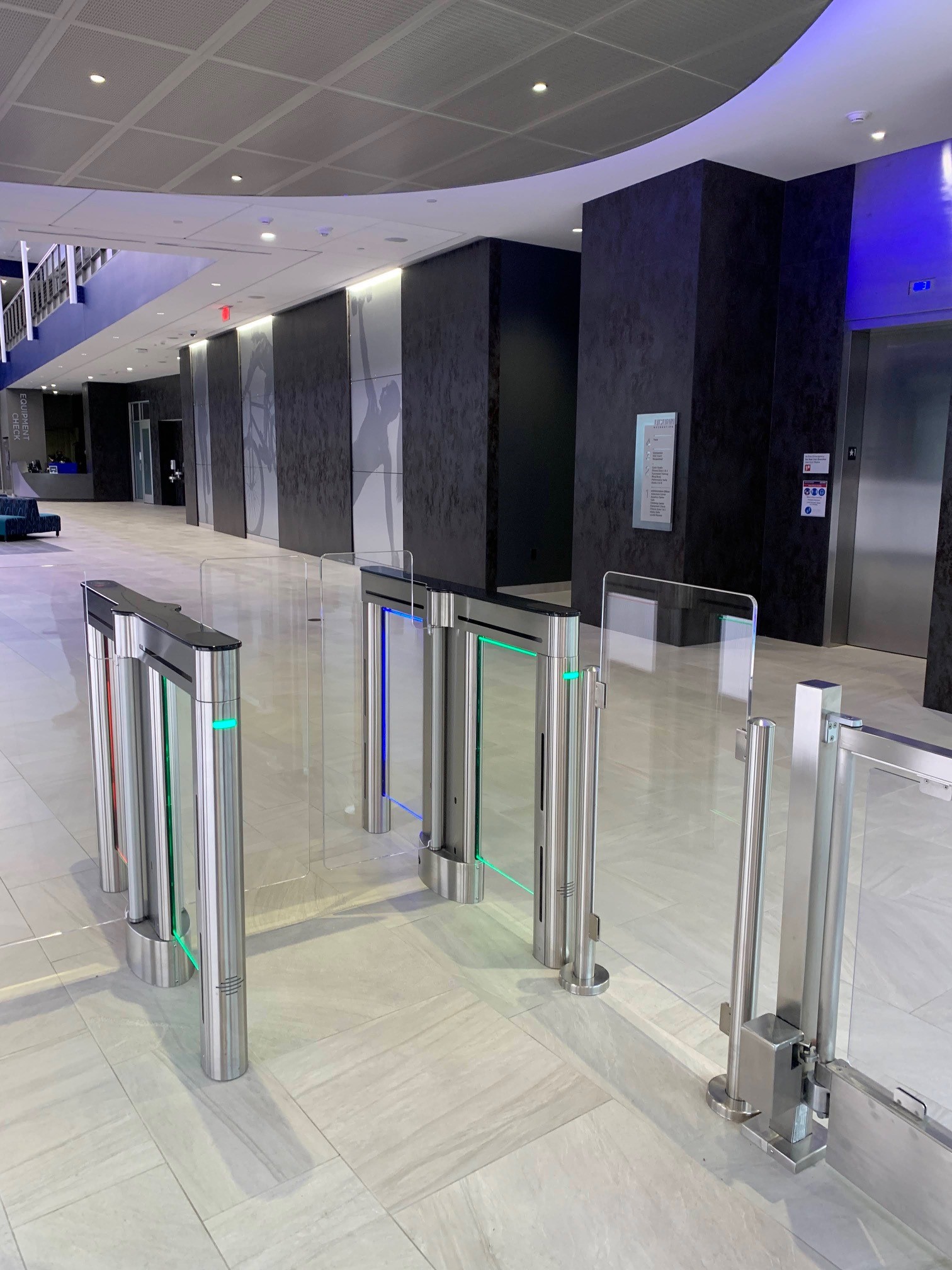 SL2000 Mid Barrier Installed UConn 2 Hayward Turnstiles