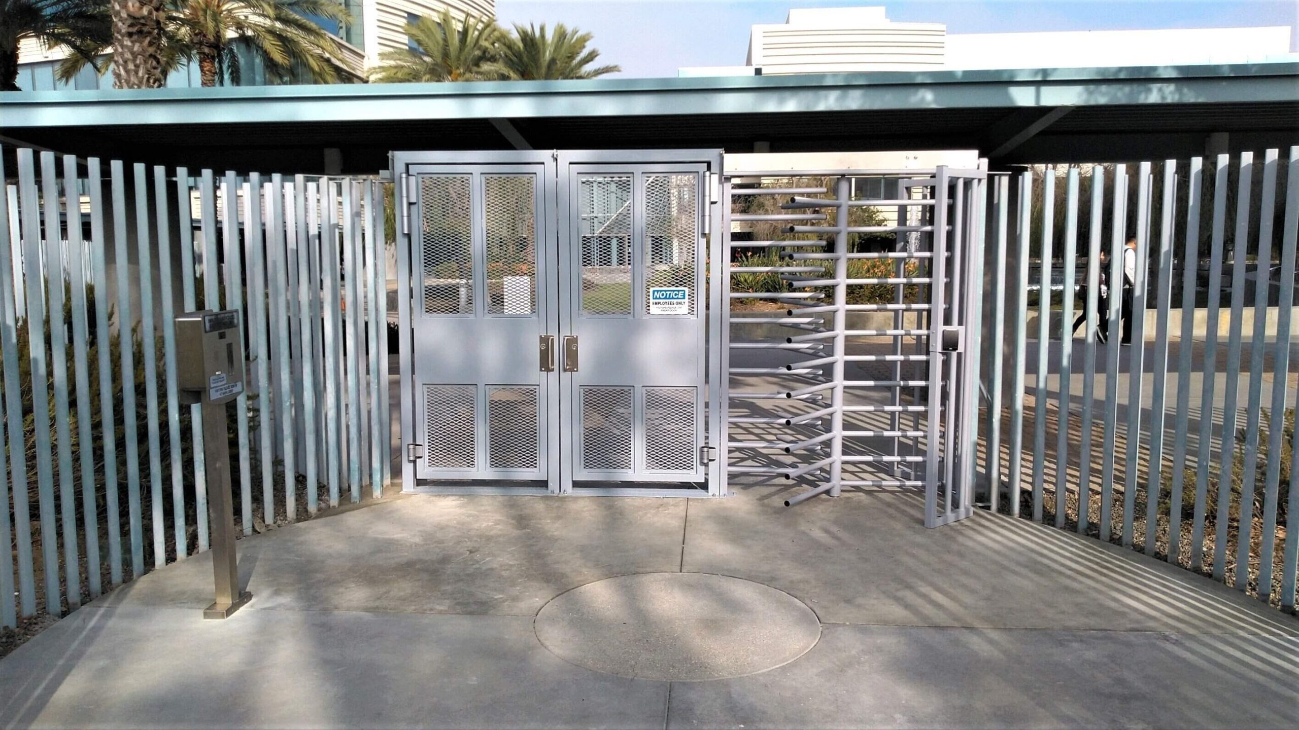 Hayward Full Height Turnstile and ADA Gate Made in America Hayward Turnstiles