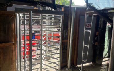 turnstile on construction site hayward turnstiles